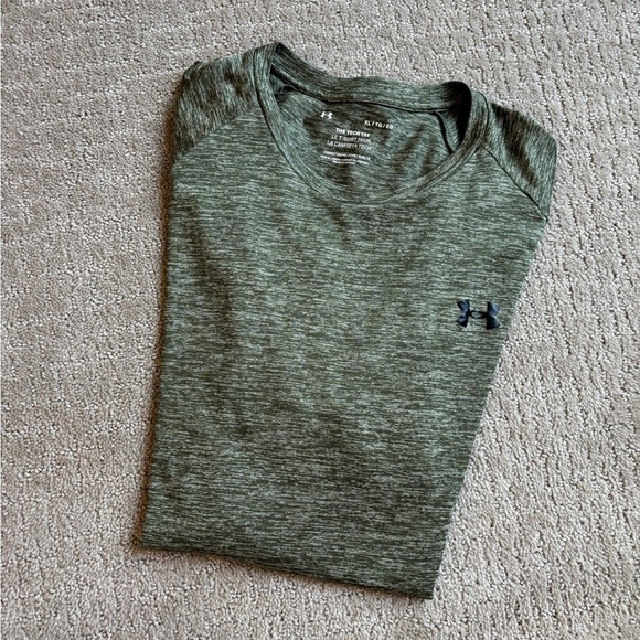 Under Armour DriFit Tech Tee Army Green Men's Size XL - Picture 5 of 9